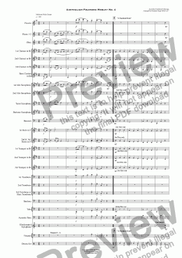 page one of Australian Folksong Medley No. 4 - Concert Band