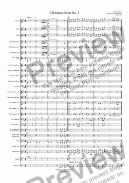 page one of Christmas Suite No.1 (Concert Band)