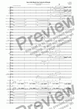 page one of Inno della Banda San Gottardo di Barghe  Processional March (St Gotthard Hymn)- Orchestra