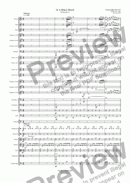 page one of In A Minor Mood (Orchestra) v2