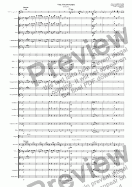 page one of The Trumpeter - Solo Trumpet and Orchestra