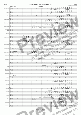 page one of Christmas Suite No. 3 - Orchestra