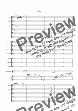 page one of <b>Jazz Suite</b> for piano and orchestra 3-<i>Polka</i>