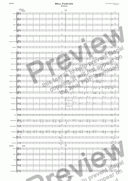 page one of Bell Fanfare   - Orchestra