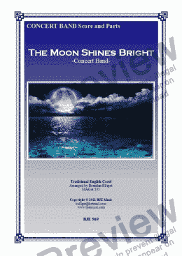 page one of The Moon Shines Bright - Concert Band