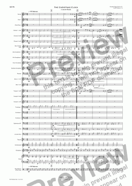 page one of The Christmas Clock - Concert Band
