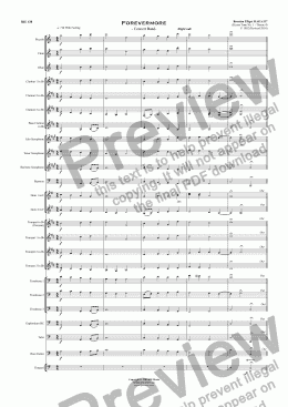 page one of Forevermore (Hymn Tune No. 1) - Concert Band