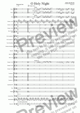 page one of O Holy Night (Christmas) - Concert Band