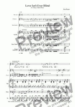 page one of Love Isn.t Ever Blind [Vocal 6tet]