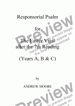 page one of Easter Vigil 7 (Year C)