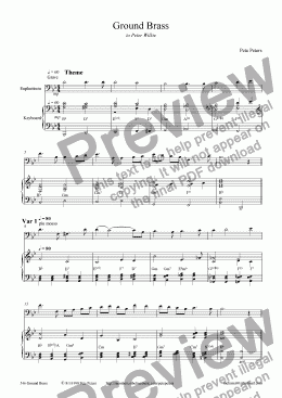 page one of Ground Brass [Trombone or Euphonium ]