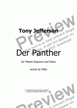 page one of Der Panther