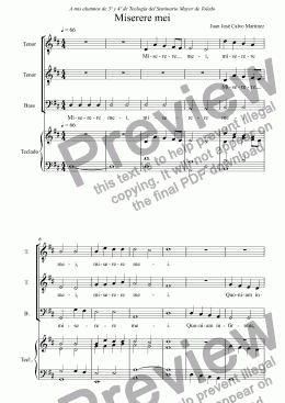 page one of Miserere mei