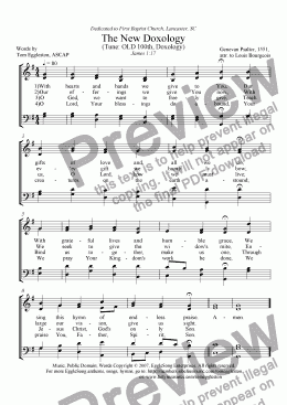 page one of The New Doxology