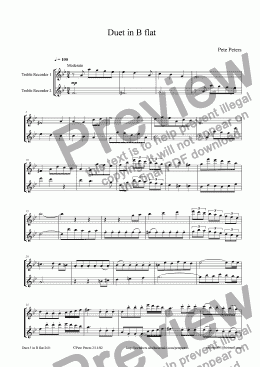 page one of Duet 5 in Bb [recs]