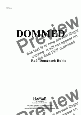 page one of DOMMED