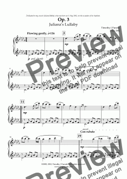 page one of Op. 3
