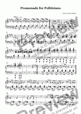 page one of Promenade (juvenilia, piano)