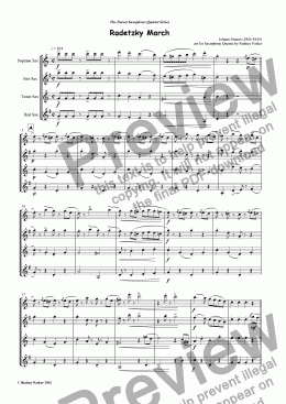 page one of Radetsky March