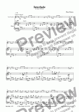 page one of Interlude 0 (zero) [flute or rec]
