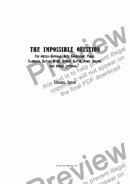 page one of The Impossible Question