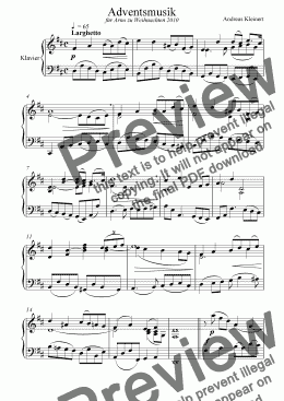 page one of Angels´ Song