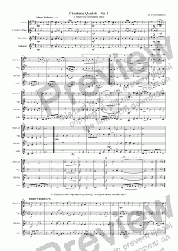page one of Christmas Quartets - No. 1