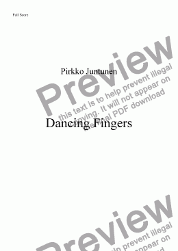 page one of Dancing Fingers