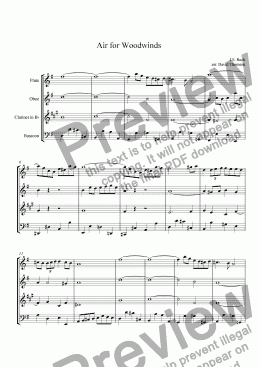 page one of Air for Woodwinds