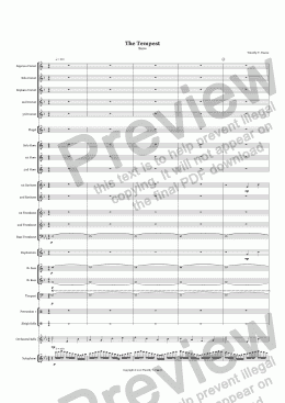 page one of The Tempest (Snow) - Brass Band