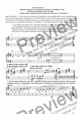 page one of Skriabin’s “Prometheus”: Sound and Light