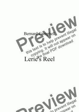 page one of Lerie’s Reel.