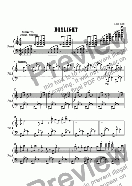 page one of Daylight