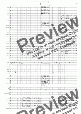 page one of Symphony No 65 Part III.  Symphony 4th movement