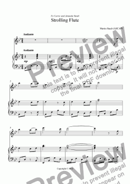 page one of Strolling Flute