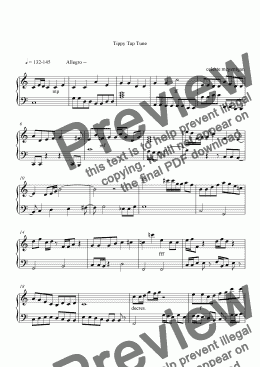 page one of Tippy Tap Tune