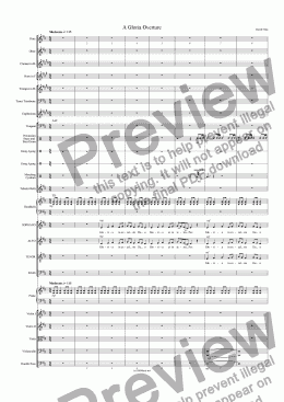 page one of A Gloria Overture (Buy1 Print X Many)