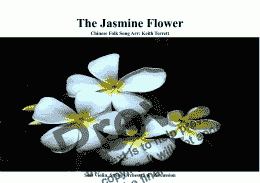 page one of  Jasmine Flower (The) for Solo Violin & String Orchestra