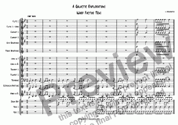 page one of A Galactic Exploration! (4 Pieces for Junior Wind Band)