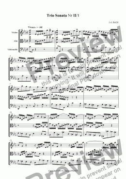 page one of Trio Sonata Nr II/1