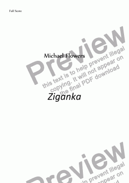 page one of Ziganka (Oboe & Piano)