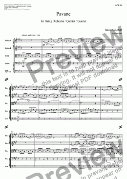 page one of Pavane, Op.50