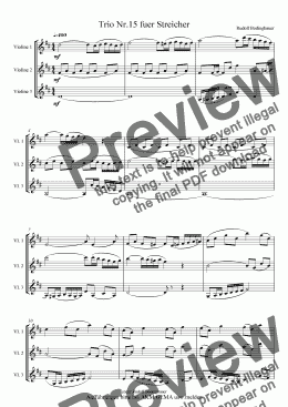 page one of Trio Nr.15 fuer Streicher