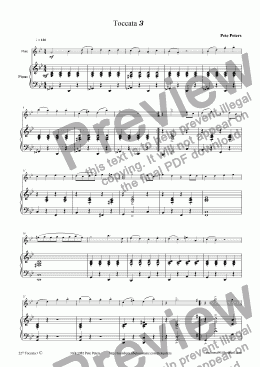 page one of Toccata 3 [solo inst + pno]