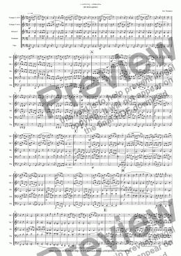 page one of Tyneside Songs Suite: Bobby Shaftoe (Brass Quintet)