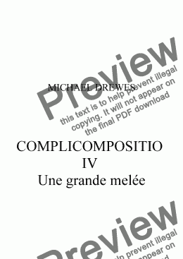 page one of COMPLICOMPOSITIO IV: Une grande melée
