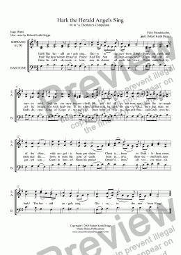 page one of Chorister's Companion #6: Hark the Herald Angels Sing