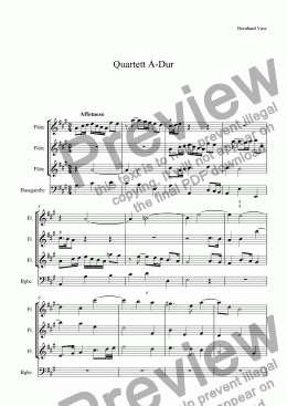 page one of Quartett A-Dur