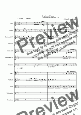 page one of Symphony of Prague Orchestra Piece