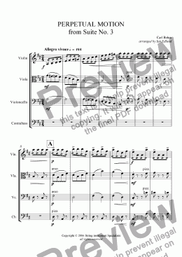 page one of PERPETUAL MOTION from Suite No. 3